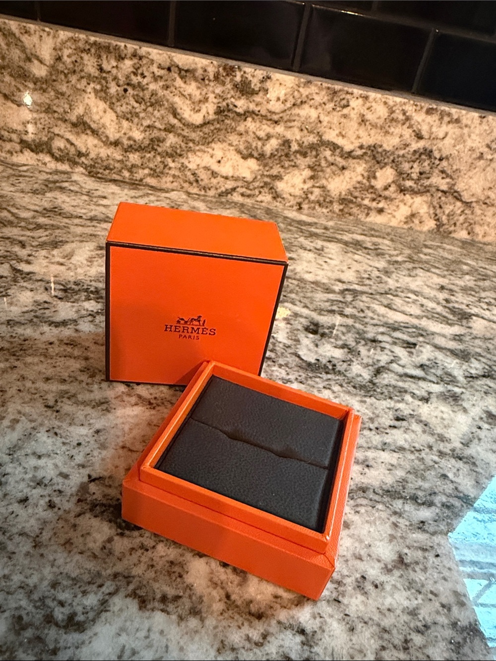 Authentic Hermes Ring Box